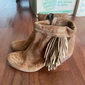 Sam Edelman western fringe booties